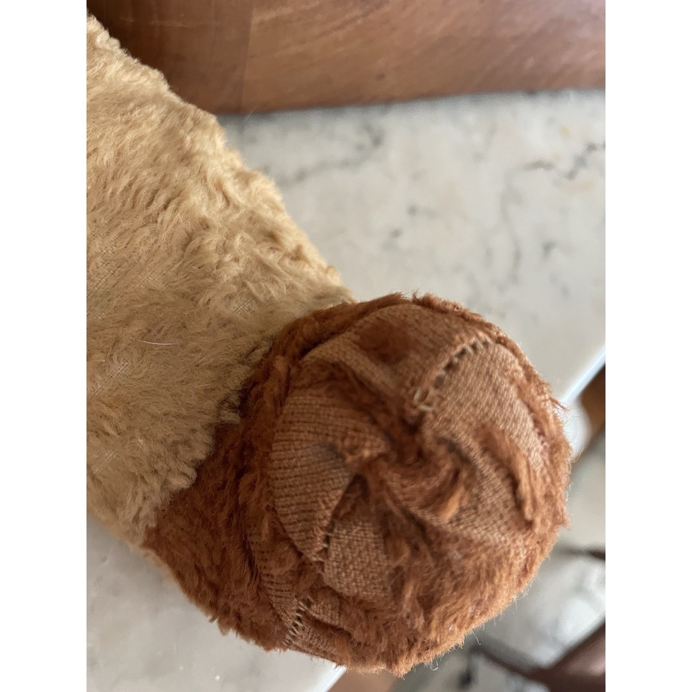 Vintage Very Old‎ Plush Teddy Bear Rubber Nose /Mouth Button Eyes - 1950s Estate - Picture 6 of 11